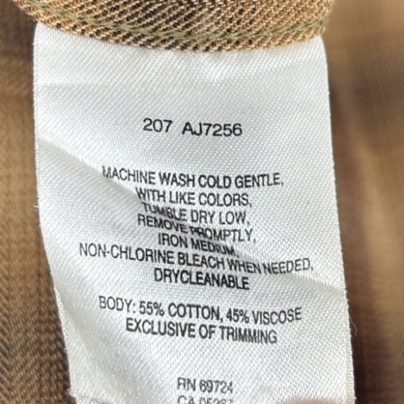 Columbia XCO Long Sleeve Plaid Button Up Shirt Men’s Size XL Tall in Tan - Picture 8 of 11